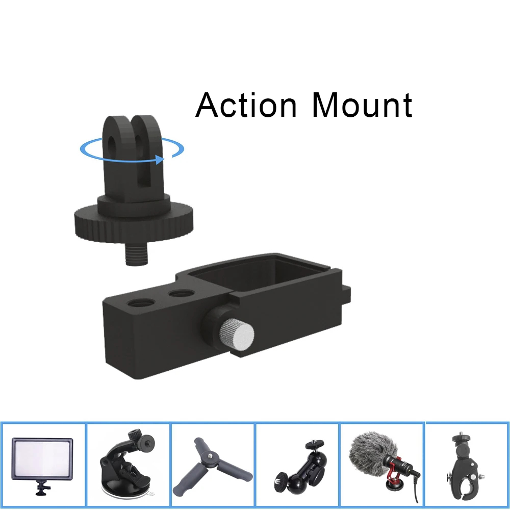 Для DJI Osmo Pocket 2 расширительное Подключение адаптер Аксессуары для 1/4 3/8 порта