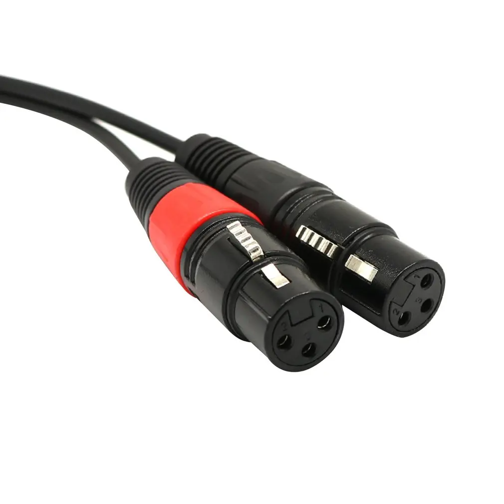 Mini Jack стерео TRS для двойного XLR 3 Pin Женский Межблочный кабель Y сплиттер