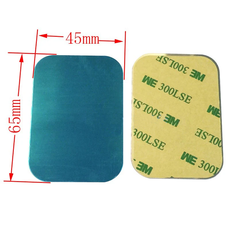 65x45mm 10 шт. 40 мм 35 мм 30 мм 25 мм металлическая пластина диск железный лист для магнита держатель мобильного телефона для магнитных автомобильных телефонов подставка Держатели - Цвет: 65x45mm