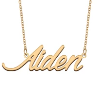 necklace with name aiden for his her family member best friend birthday gifts on christmas mother day valentines day