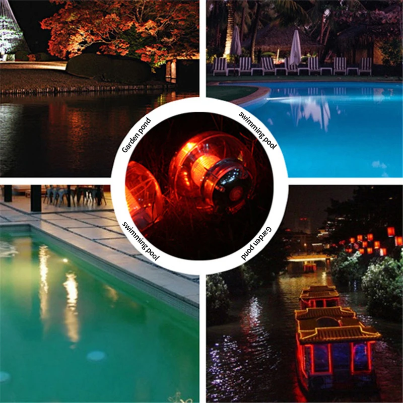 

LED Solar Floating Light Water Floating Light RGB Swimming Pool Light Solar Charging Garden Decorative Lantern