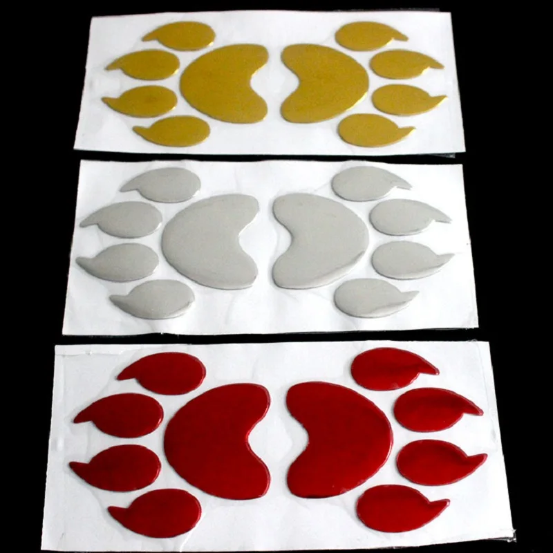 

10-30pairs PVC soft Dewtreetali Car Sticker Cool Design Paw 3D Animal Dog Cat Bear Foot Prints Footprint 3D Decal Car Stickers