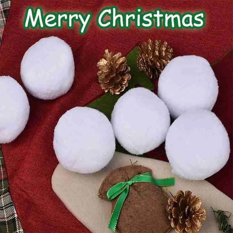 

30pcs Simulation Christmas Snowball Realistic Fake Soft For Fight Game Christmas Kids Funny Educational Children Gift Toys