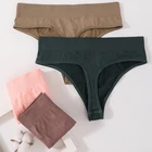 Женские трусики с высокой талией, сексуальные стринги, утягивающие боди, трусики с высокими ногами, женские трусы, нижнее белье для фитнеса, 7 цветов, бесшовные трусики