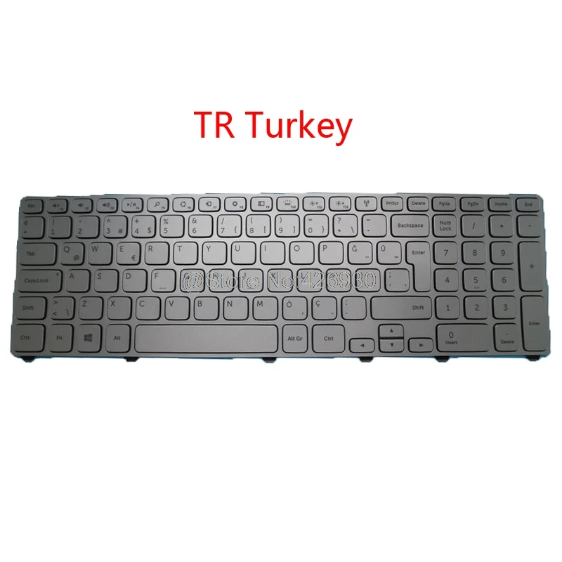 Ноутбук GR HB TR клавиатура для DELL Inspiron 15 7537 04VVX8 4VVX8 Германия иврит Турция с