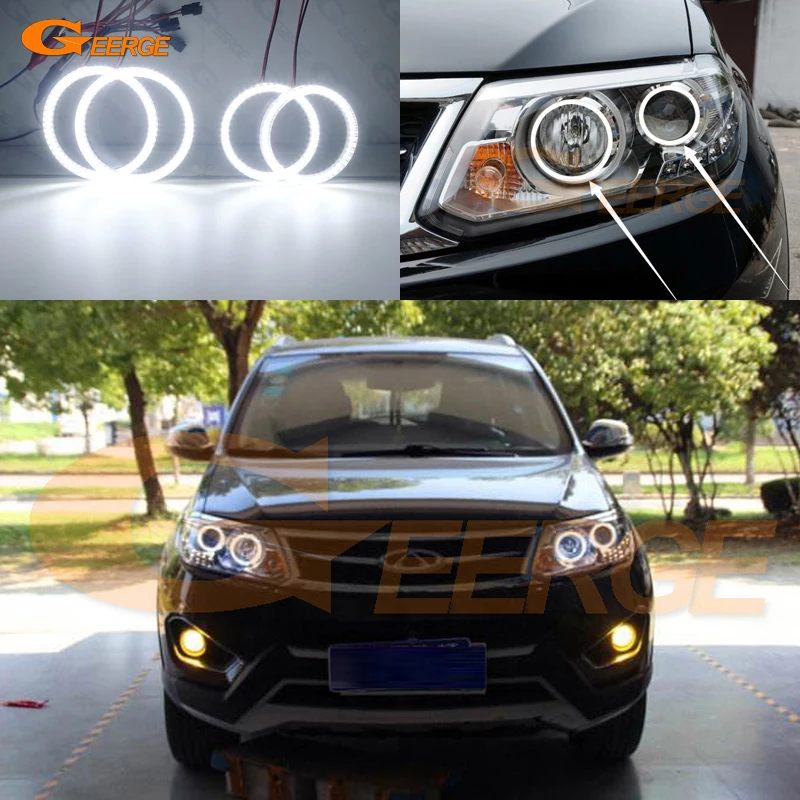 

For Chery Tiggo 5 2013 2014 2015 Ultra bright SMD LED Angel Eyes halo rings kit Day Light Car styling Accessories