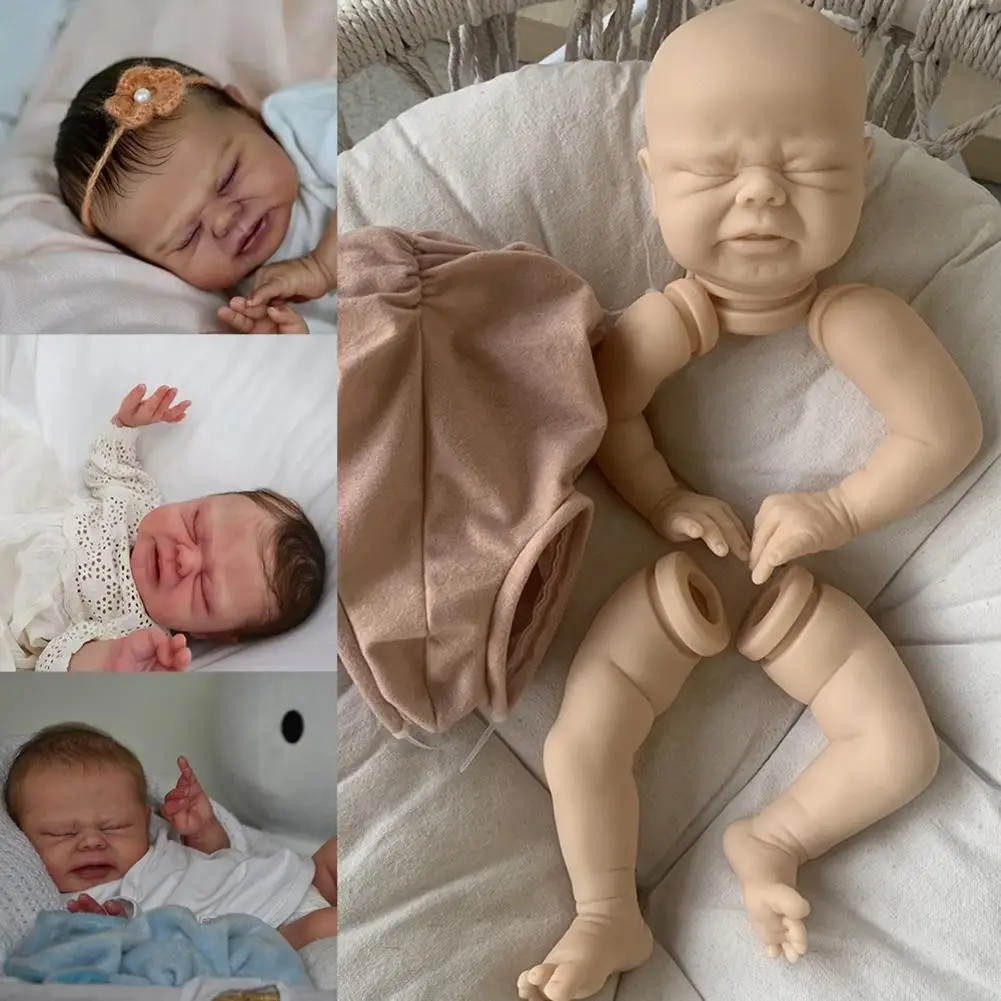 

17-inch Rebirth Doll Kit Lifelike Baby Size Unfinished Doll Body Parts