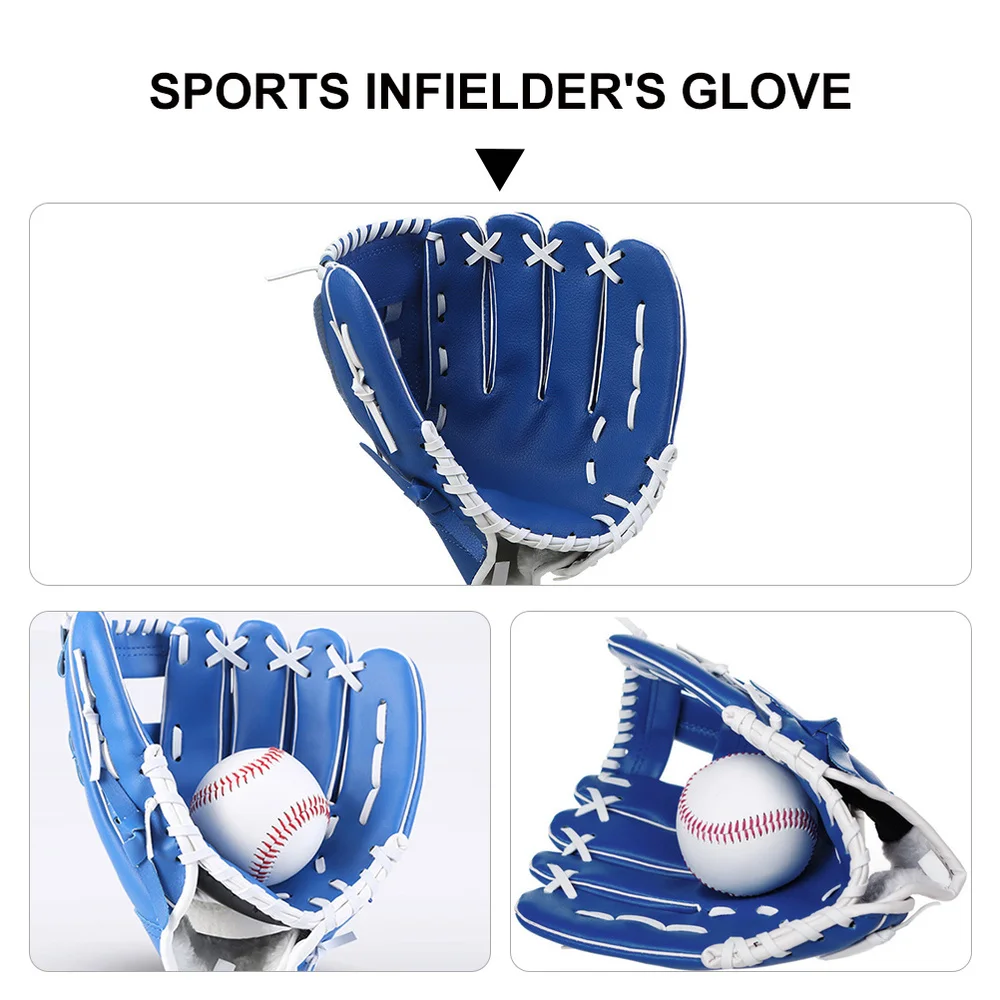 

1pc Baseball Glove PU Thickened Glove Pitcher Training Glove Baseball for Kid