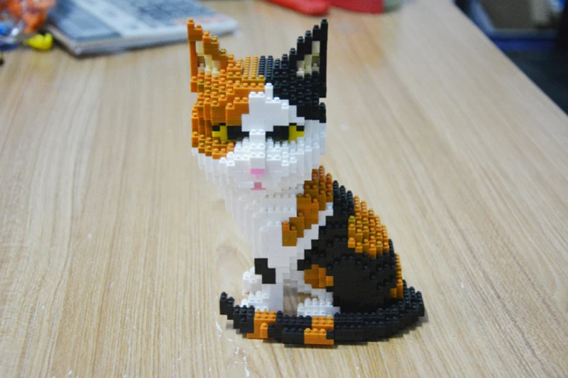 Balody Husky Corgi собака динозавр персидский кот Лев попугай Кролик Утка животное