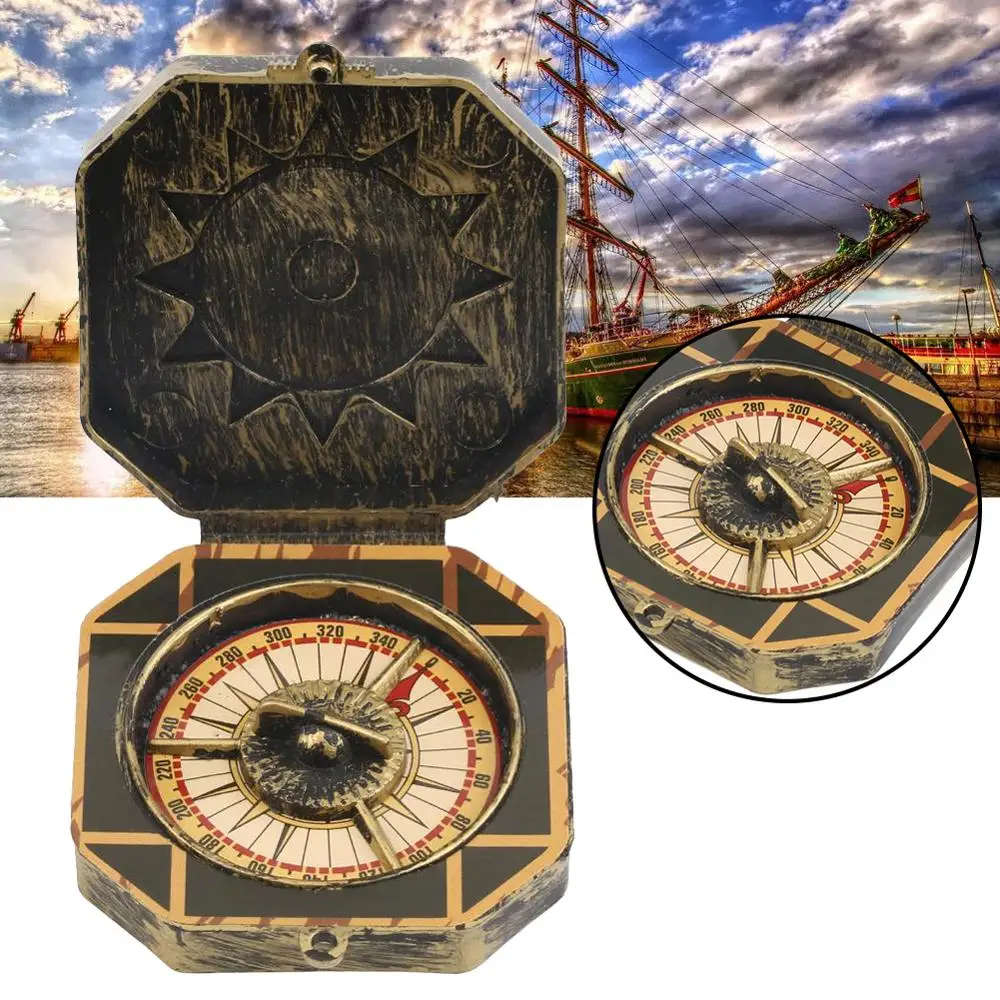 Винтажный костюм пиратского капитана с компасом вечерние игрушки на Хэллоуин