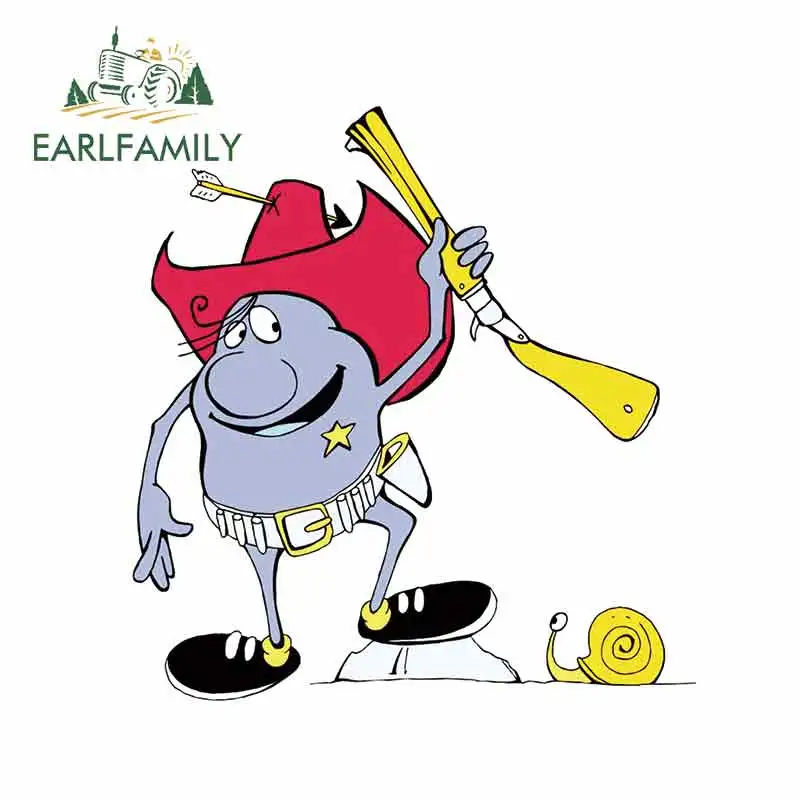 EARLFAMILY 13 см x 13 см для странных и улитки, ремонт автомобиля, наклейки, Солнцезащитная наклейка, защита двери автомобиля, декор для холодильника, водонепроницаемая