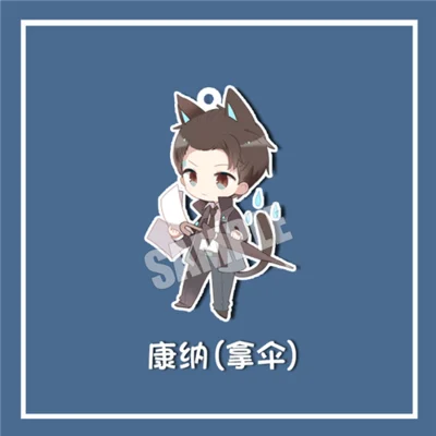 Detroit: Become Human Connor Hanke Marcus Game Figure Keychain Key ring Strap Key chain cosplay props Gifts