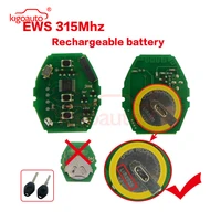 kigoauto 5pcs ews system rechargeable battery remote control circuit board 3 button 315mhz for bmw 357 series