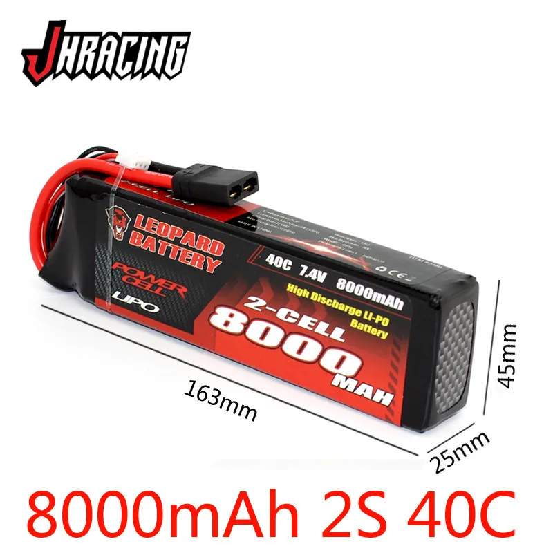 LEOPARD 8000MAH 2S 7 4 V 40C Высокая разрядка LIPO батарея для SUMMIT E-REVO UDR | Игрушки и хобби