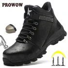 Зимние ботинки, Мужская защитная обувь, неразрушаемая рабочая обувь, непрокалываемые рабочие кроссовки, мужская обувь со стальным носком, рабочие защитные ботинки 2021