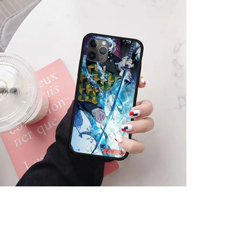 

Luxury Demon Slayer coque Phone Case for iPhone11 12 pro max X XR SE 2020 7 8 plus