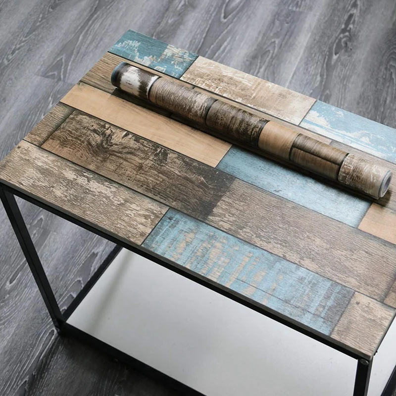 6 м виниловая 3D деревенская деревянная бумага для стен пилинг и палочка