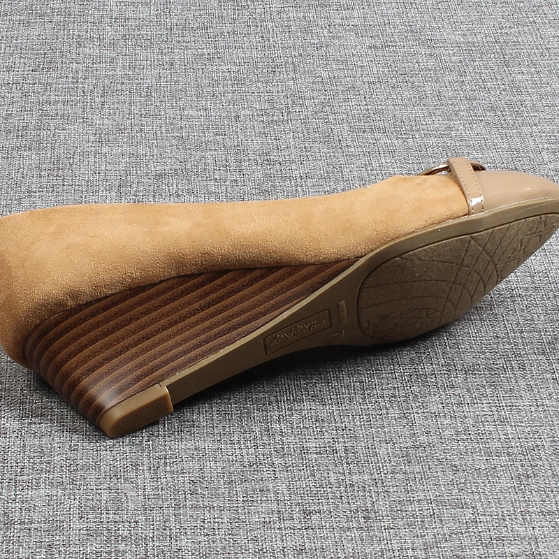 

Pointed Toe Patent Leather Ballet Flats Casual Woman Shoe Low Heels Female Footwear Modis Comfortable Big Size Dress 2021 Wedges