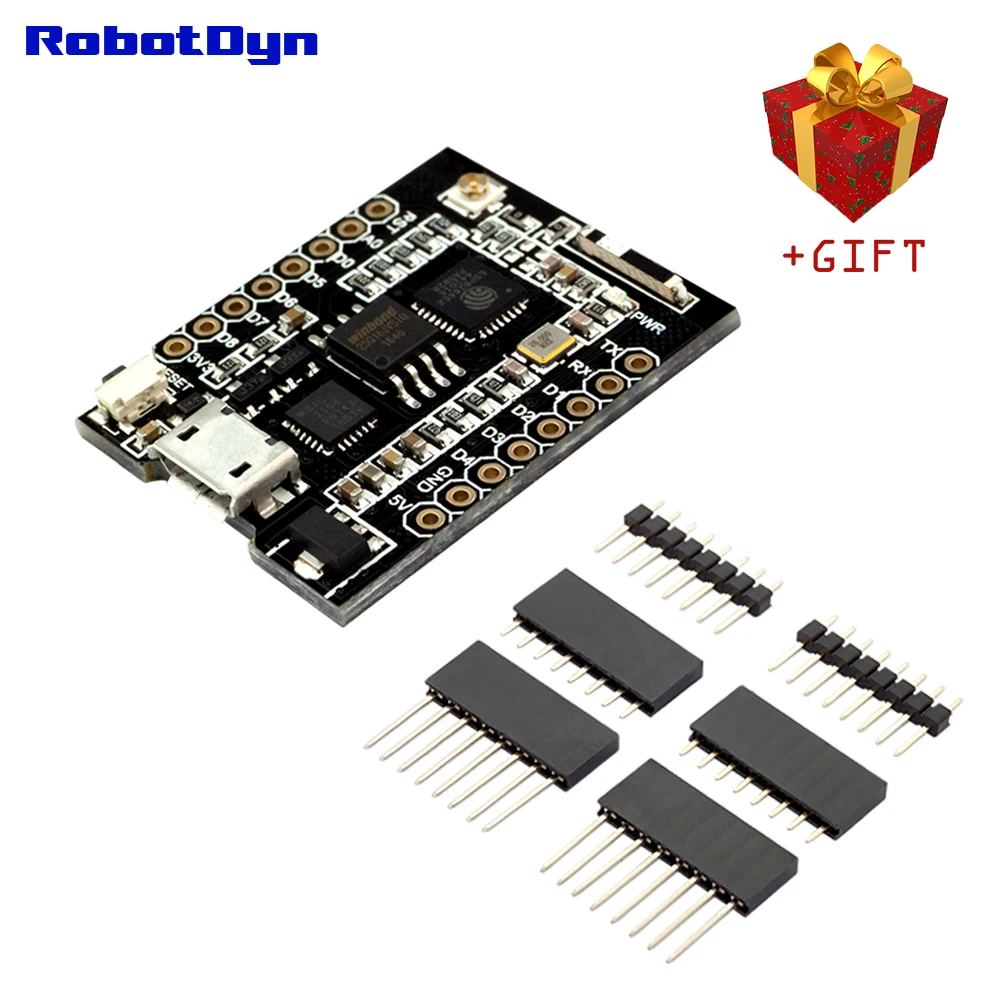 RobotDyn WiFi D1 mini PRO интеграция ESP8266+ 32Mb flash и USB-TTL CP2104
