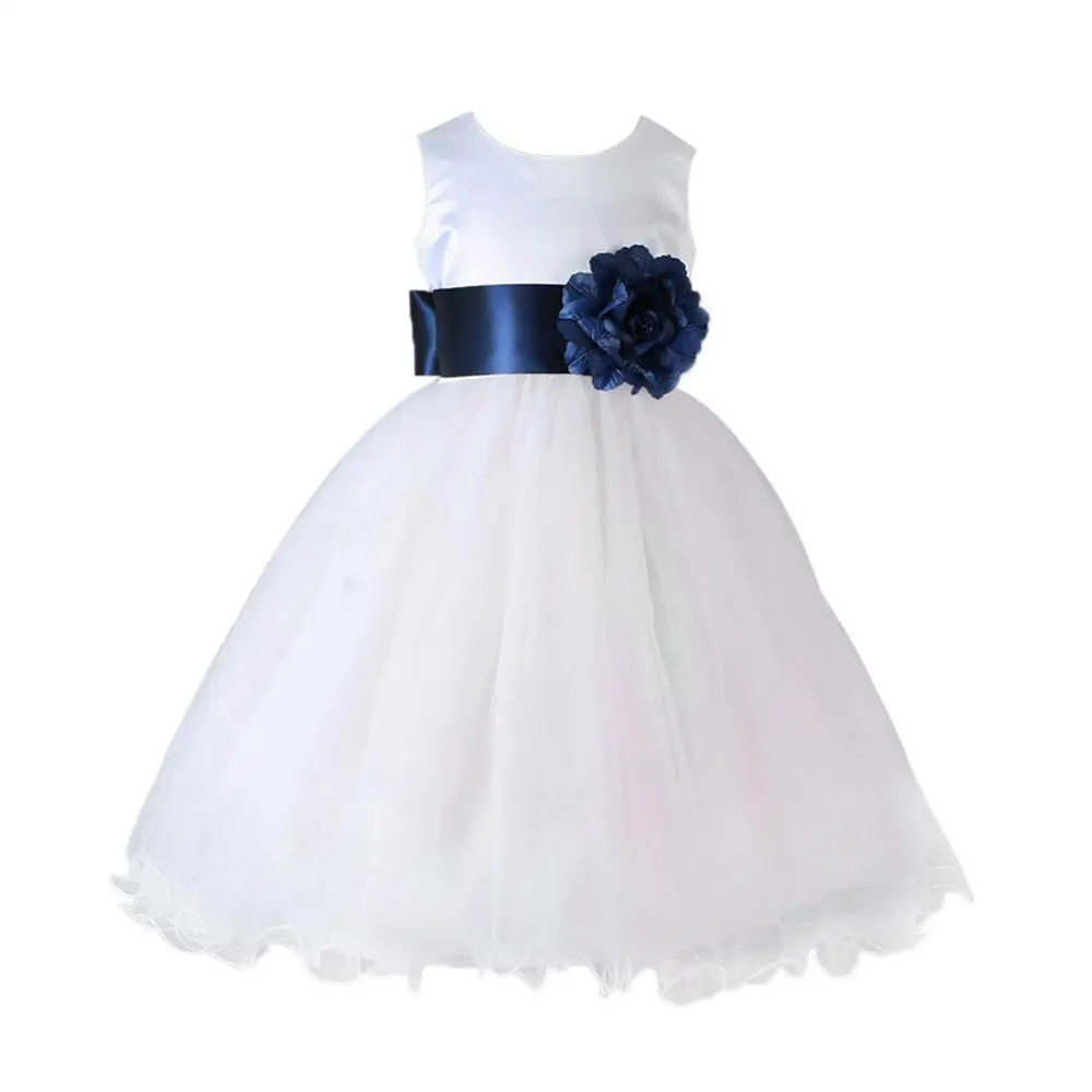 Белые платья подружки невесты пиротехнические вечерние бальные детские Платья с