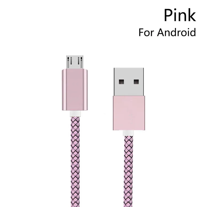 Розовый 1 м/2 м/3 м кабель зарядного устройства для телефона type C Usb C кабель быстрой зарядки для samsung Galaxy Note A20 A30 A40 A50 A60 A70 A80 M20 M30 A6S Pro - Цвет: Розовый