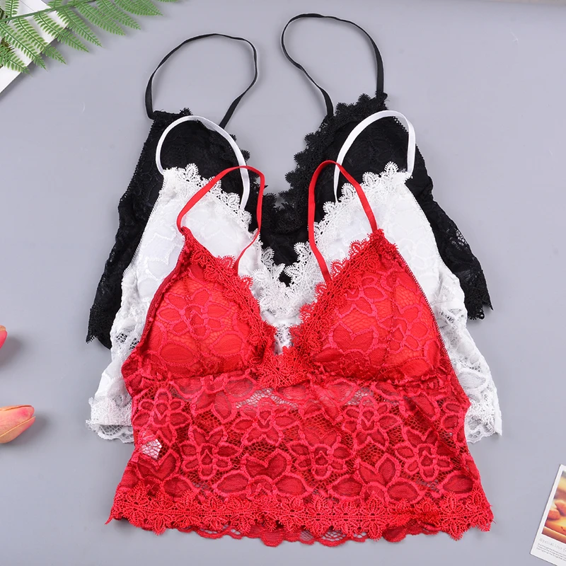 Женский кружевной бюстгальтер с глубоким v образным вырезом цветочный летний