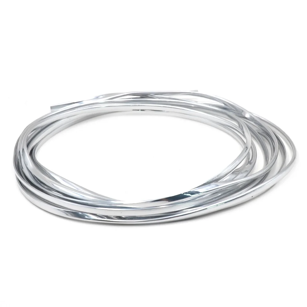 

6m Car Chrome Moulding Trim Strip Car Door Edge Scratch Guard Protector Anti-Collision Cover Strip Roll Safety Seal Protection