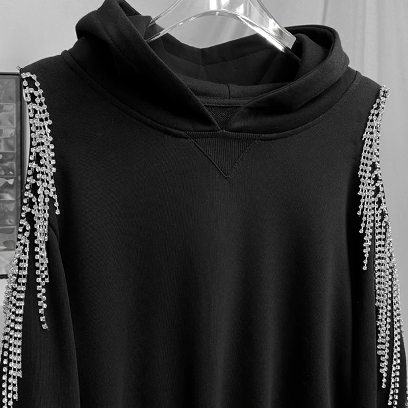 

GALCAUR Korean Two Piece Set For Women Hooded Collar Long Sleeve Sweatshirt High Waist Pants Female Casual Sets 2020 Fall Style