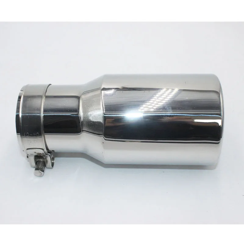 Универсальный глушитель выхлопной трубы из нержавеющей стали хромированная