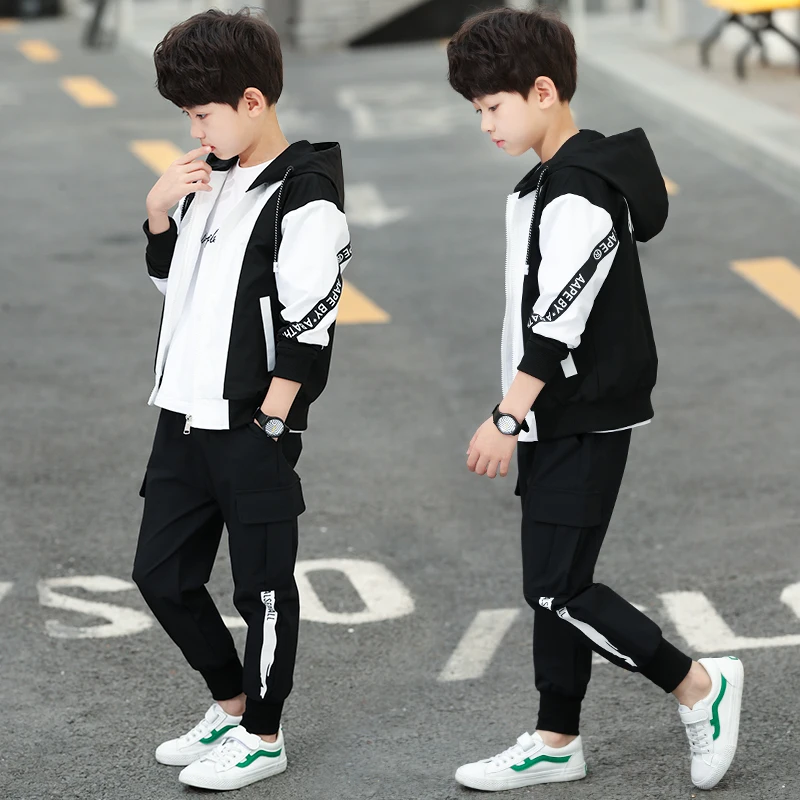 Children Clothing Spring Autumn Kids Boys Clothes Hoodies Jacket + Pant 2pcs Tracksuit Sport Suit For Sets | Детская одежда и