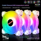 Вентилятор охлаждения бесшумный RGB, 4 контакта, 12 В, 120 мм