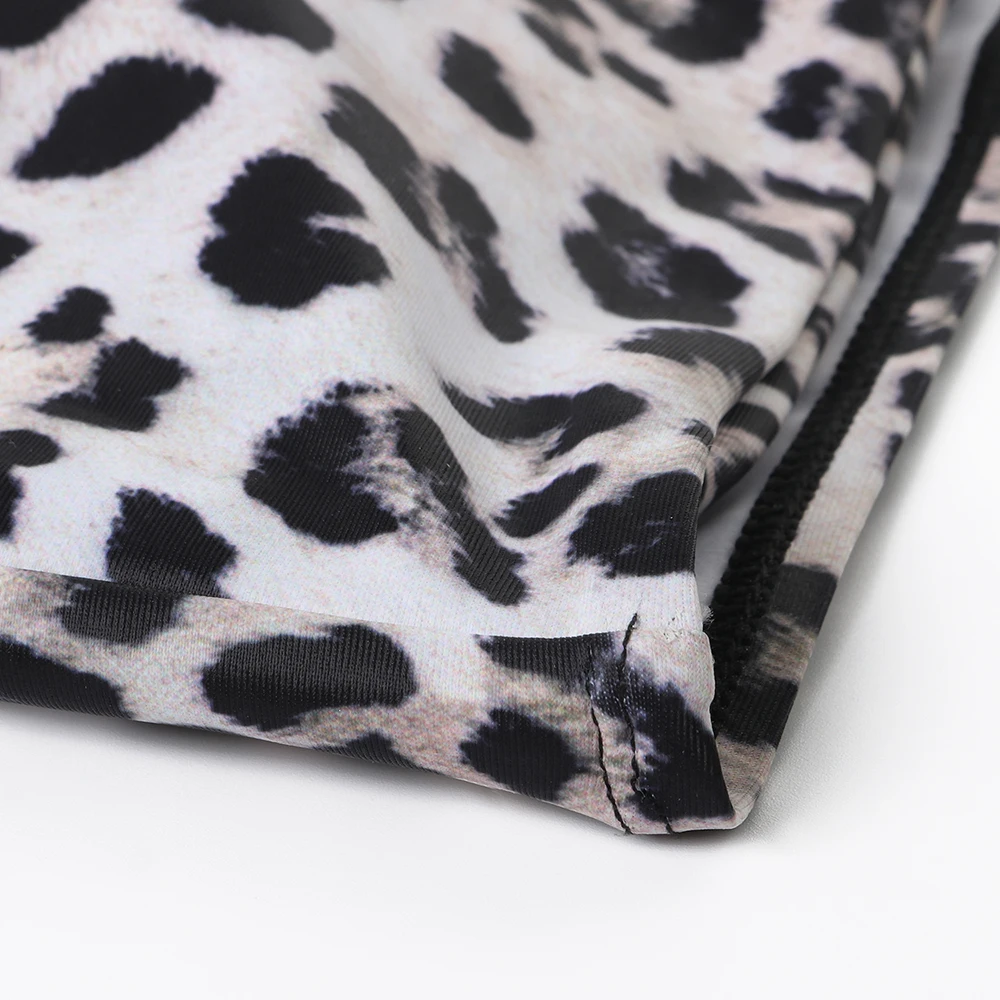 

Brazilian Bikini 2021 High Waist Bikini Off Shoulder Swimwear Women Push Up Women Swimming Suit Leopard Bathing Suit Beachwear