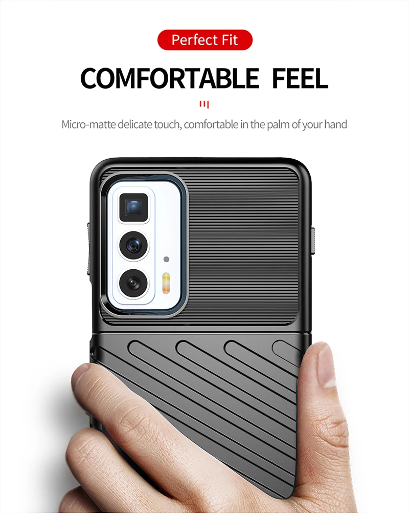 Rugged Fiber Case For Motorola Moto Edge S Pro Cover For Moto Edge S Pro Funda Shockproof Phone Bumper for Moto Edge S Pro