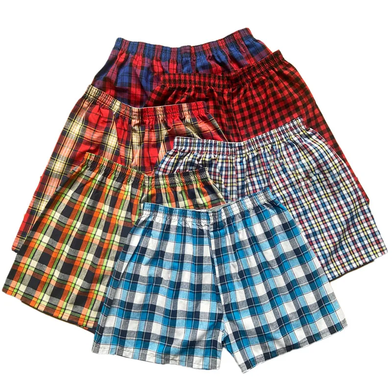 Нижнее белье мужское свободные хлопковые боксеры для дома 5 шт.|Мужские шорты| |