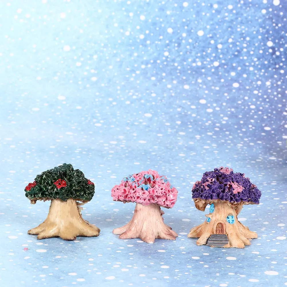miniature landscape fairy garden miniature resin jewelry decoration crafts simulation tree house creative home decoration free global shipping