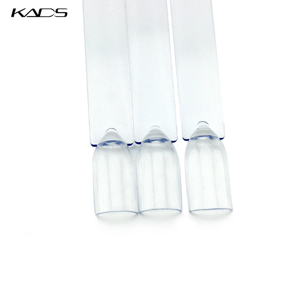 HOTSALE 50 советы/packIvory White Пластиковые Flase Nail Art Советы Стик Показать Практика Вентилятора Совета& Nail Art Display прозрачный цвет