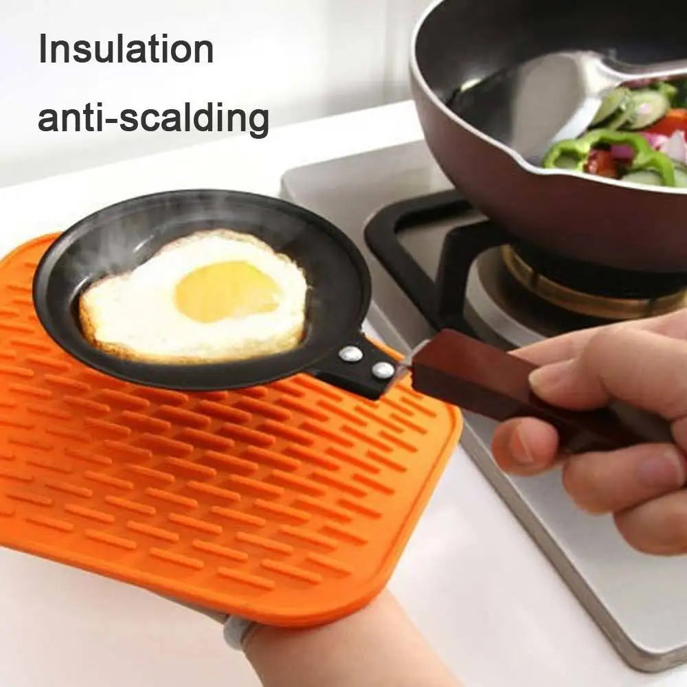 1 шт. подставка под столовую посуду теплоизоляционный силиконовый коврик для