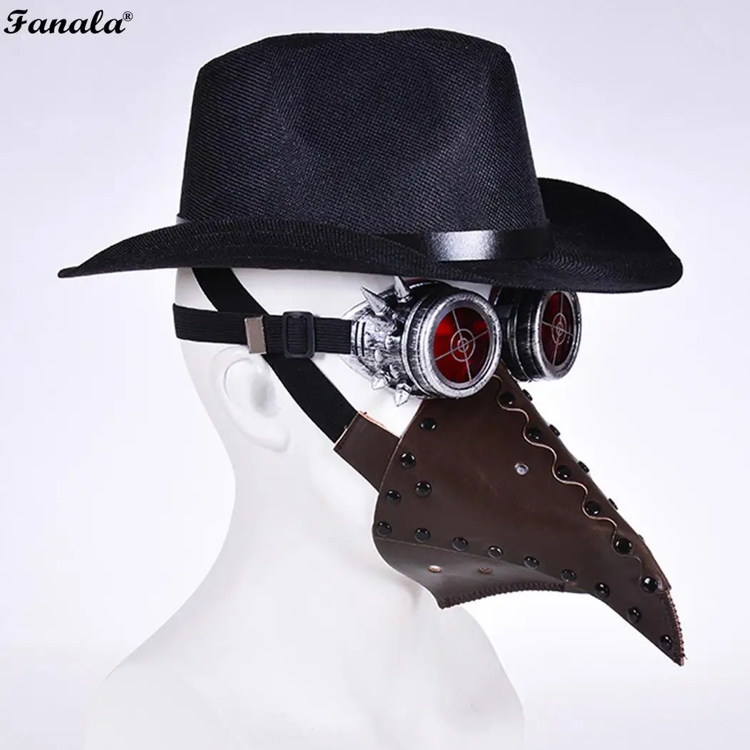 Чумной доктор маска клюв врачебная длинный нос ворона косплэй костюм набор