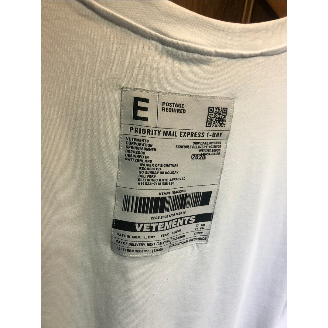 2020SS футболка с логотипом почтового индекса анархии мужская и женская летние