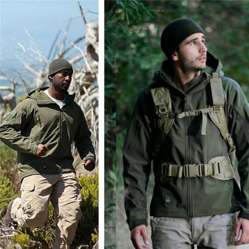 Уличная Водонепроницаемая флисовая куртка Охотничья ветровка лыжное пальто для