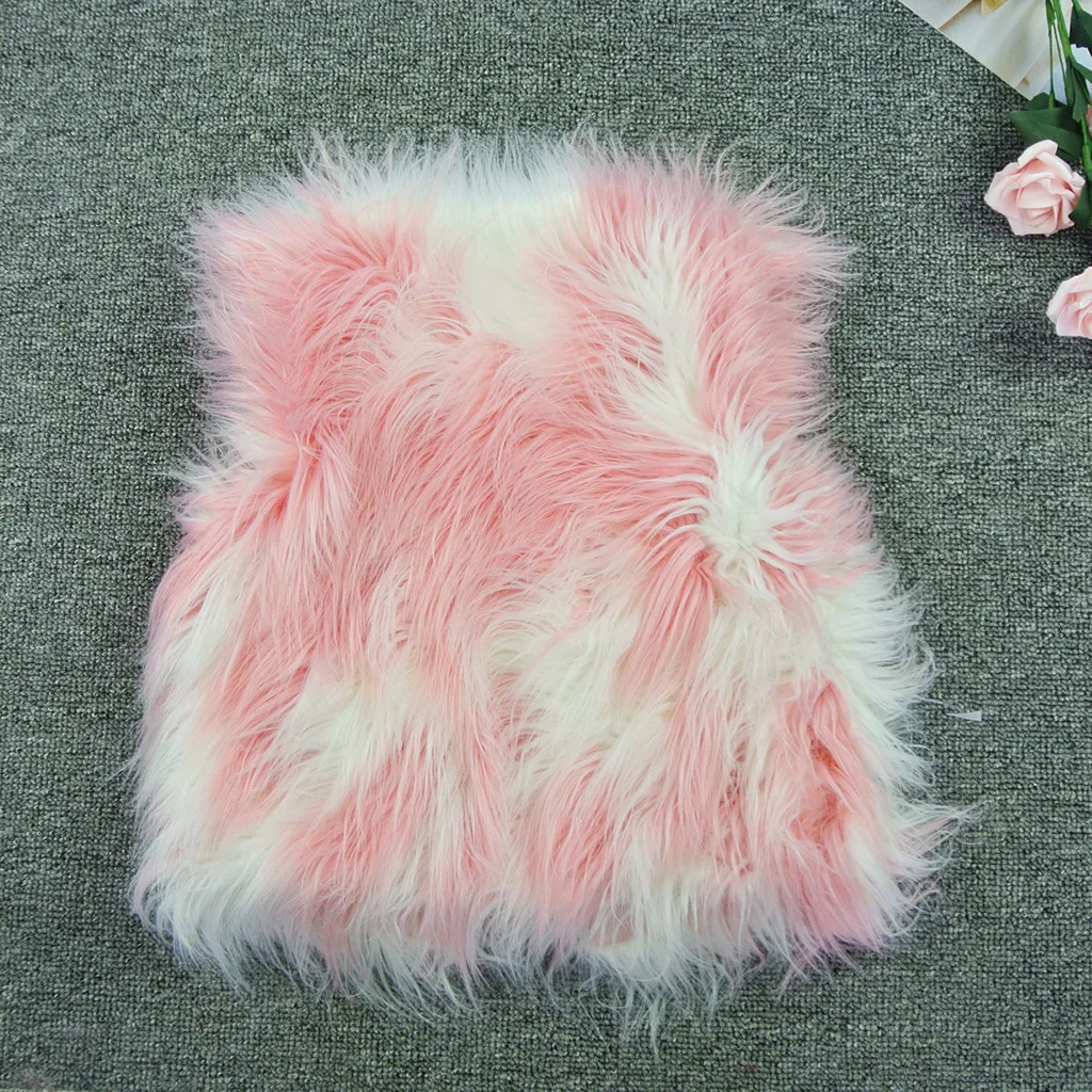 Теплое розовое плюшевое Свободное пальто для маленьких девочек и мальчиков