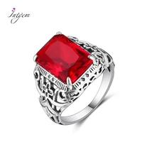 s925 silver rings ruby zircon women hollow out design fine jewelry bridal wedding engagement party ring accessory gift wholesale
