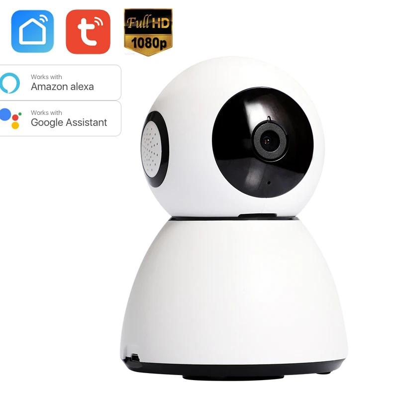 Alexa Google Chromecast домашнее Голосовое управление TuyaSmart умная жизнь 1080P PTZ wifi IP камера