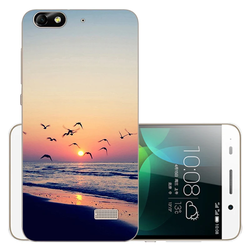 Чехол-книжка 5,0 дюйма для huawei Honor 4C, чехол CHC-U01, CHM-U01 чехол для huawei Honor 4C, мягкий силиконовый чехол для huawei G Play Mini - Цвет: ASTTGQ