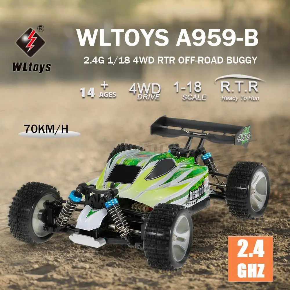 70 км/ч Радиоуправляемый автомобиль обновленный на радиоуправлении 1/18 4WD Багги внедорожный Рок Гусеничный гоночный автомобиль высокоскоростные игрушки красный зеленый