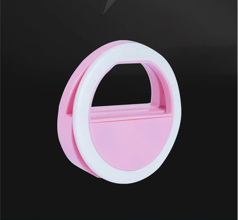 Универсальный светодиодный кольцевой светильник вспышка для селфи портативный