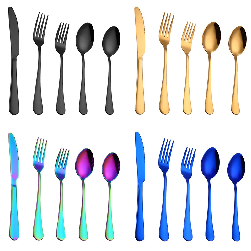 Набор столовых приборов из 20 штук безопасные столовые приборы для посудомоечной