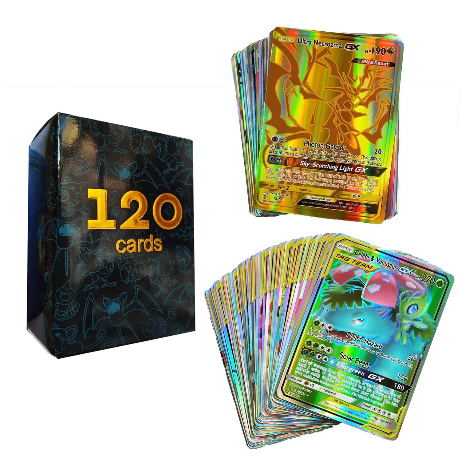 240 шт держатель Pokemones альбом для коллекции карт Pokemones и некоторые варианты GX MEGA EX card - Цвет: 120GX