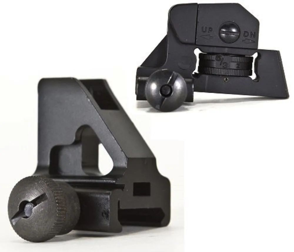 Передний и задний Железный прицел Пикатинни 20 мм рельс для плоских верхних