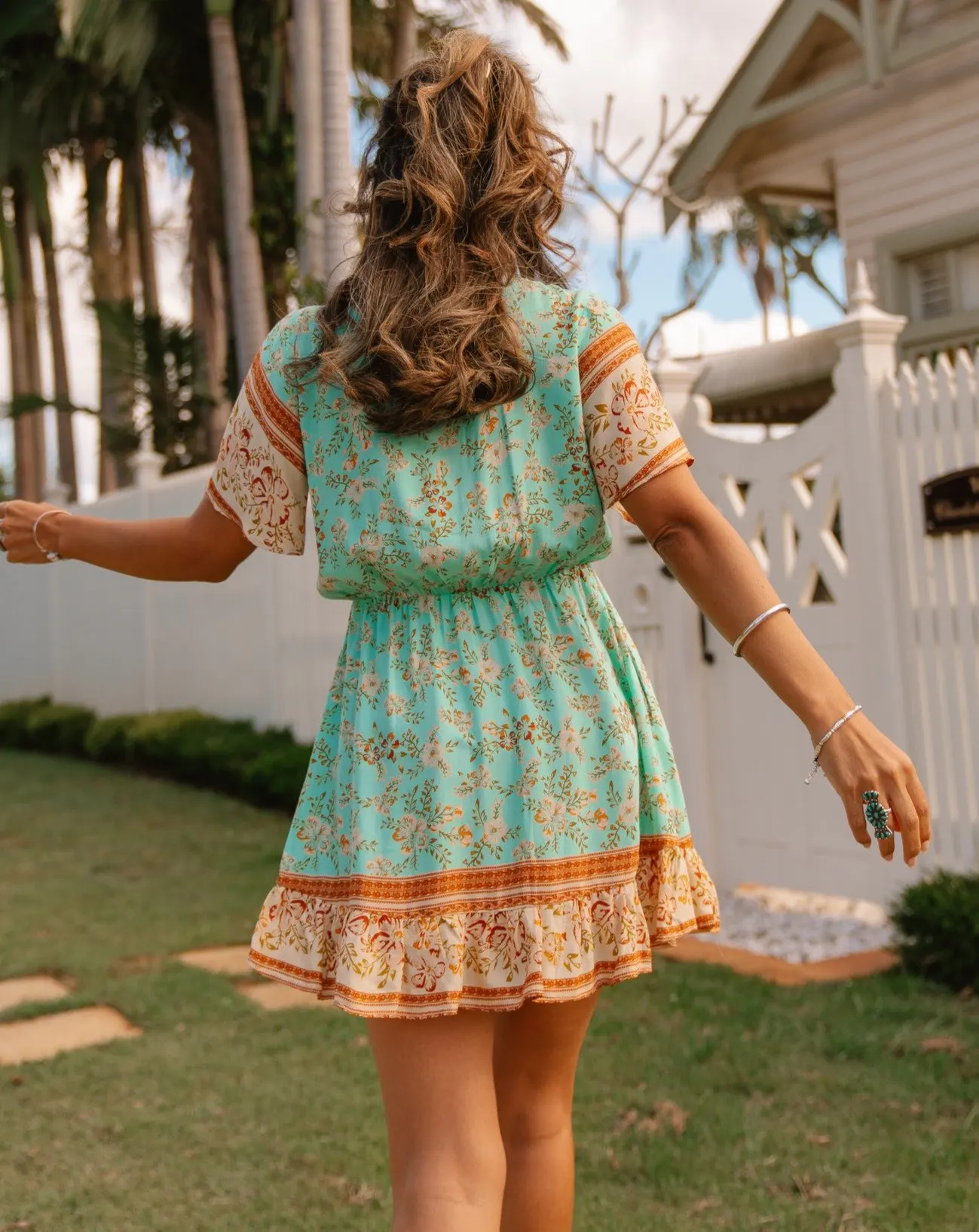 

Casual Women Floal Print Summer Dress Short Sleeve A Line Dress Elegant Fashion Chic Boho Beach Dress 2021 Vestidos De Mujer